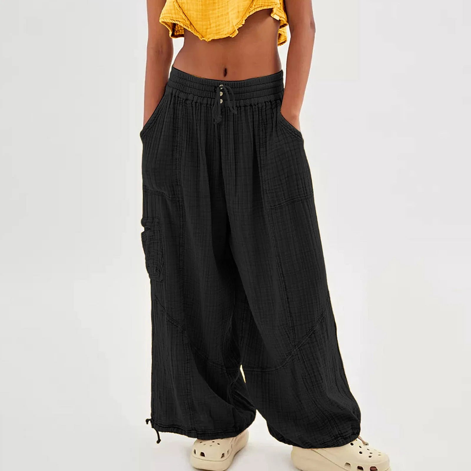 Women’s wide-leg beach pants by Your Outdoors n' More, flowing fabric and relaxed fit perfect for beach and casual wear.