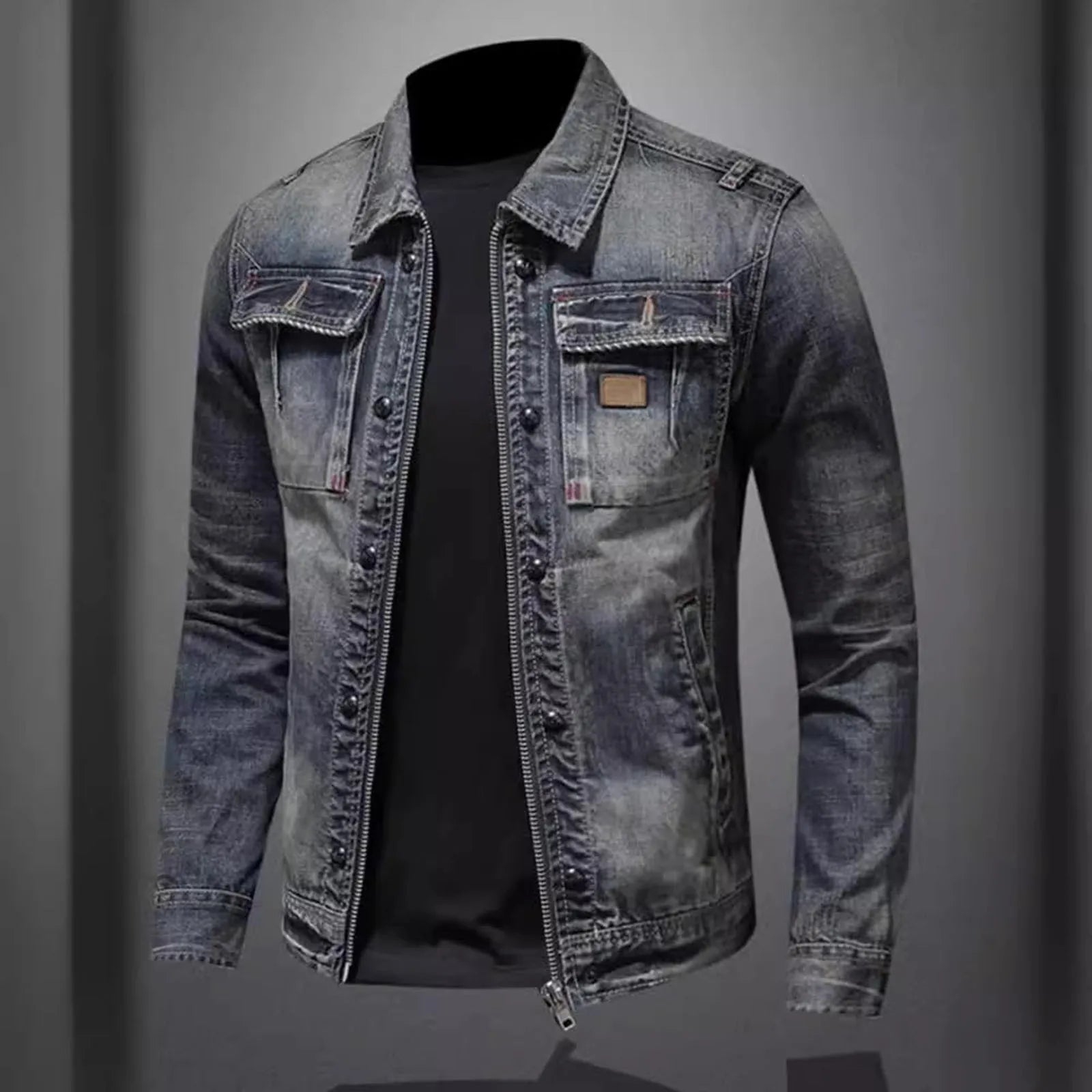 Men's Vintage Denim Jacket.