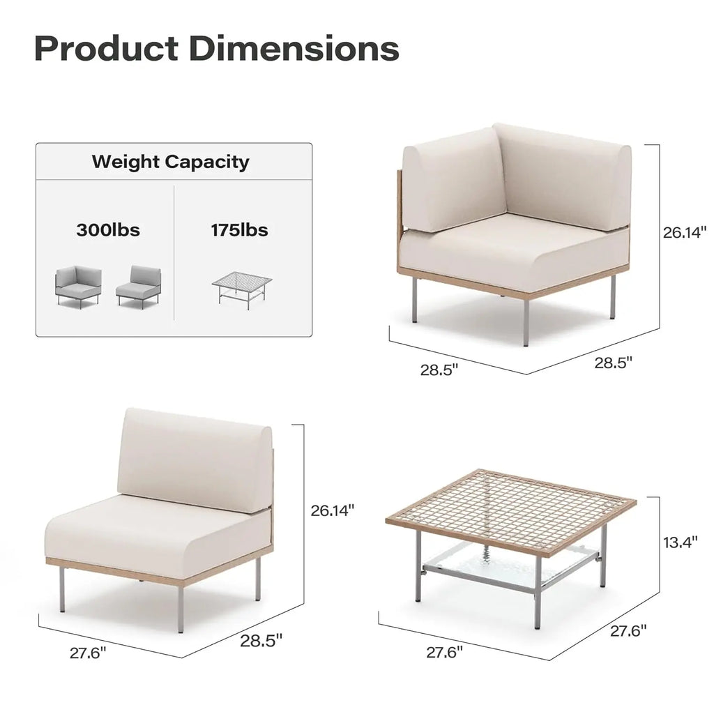 7-Piece Outdoor Patio Furniture Set.