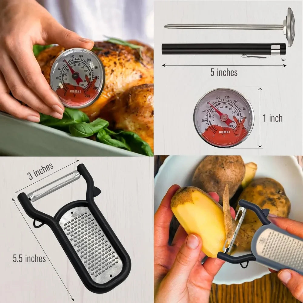Grilling and Camping Cooking Utensils Set.