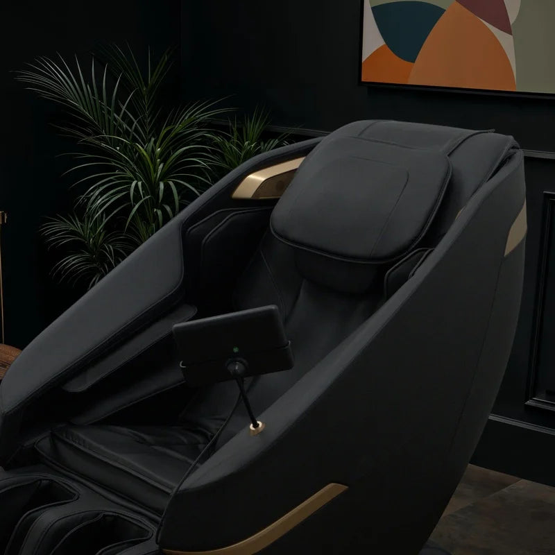 Home Black Massage Chair with Tablet Control.