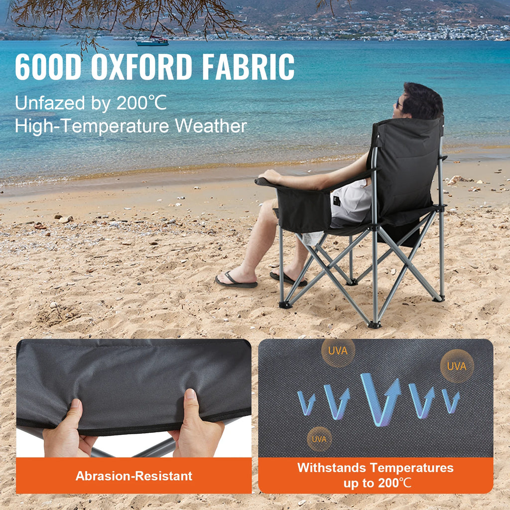 Outdoor camping chair from Your Outdoors n' More, sturdy high load capacity up to 350lbs, lightweight and foldable for camping trips