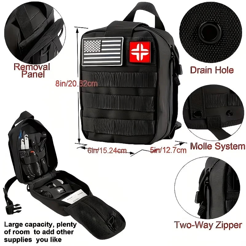 Multi-Functional Tool Backpack Emergency Survival Kit.