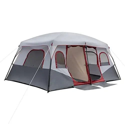 10-Person Cabin Tent With Two Doors.