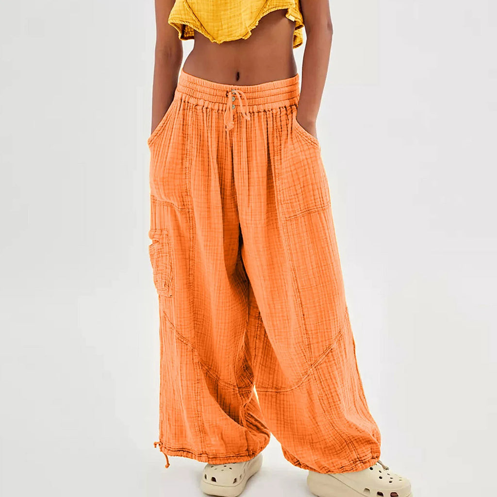 Women Wide leg Beach Pants.