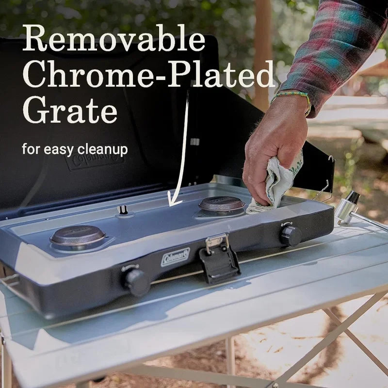 Triton 2-Burner Propane Camping Stove