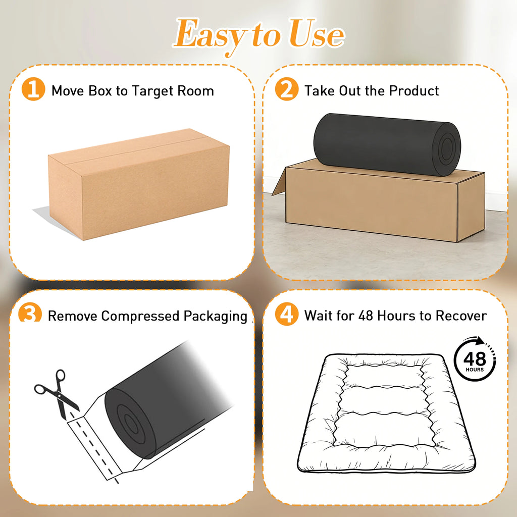 4 Inch Soft Floor Mattress.