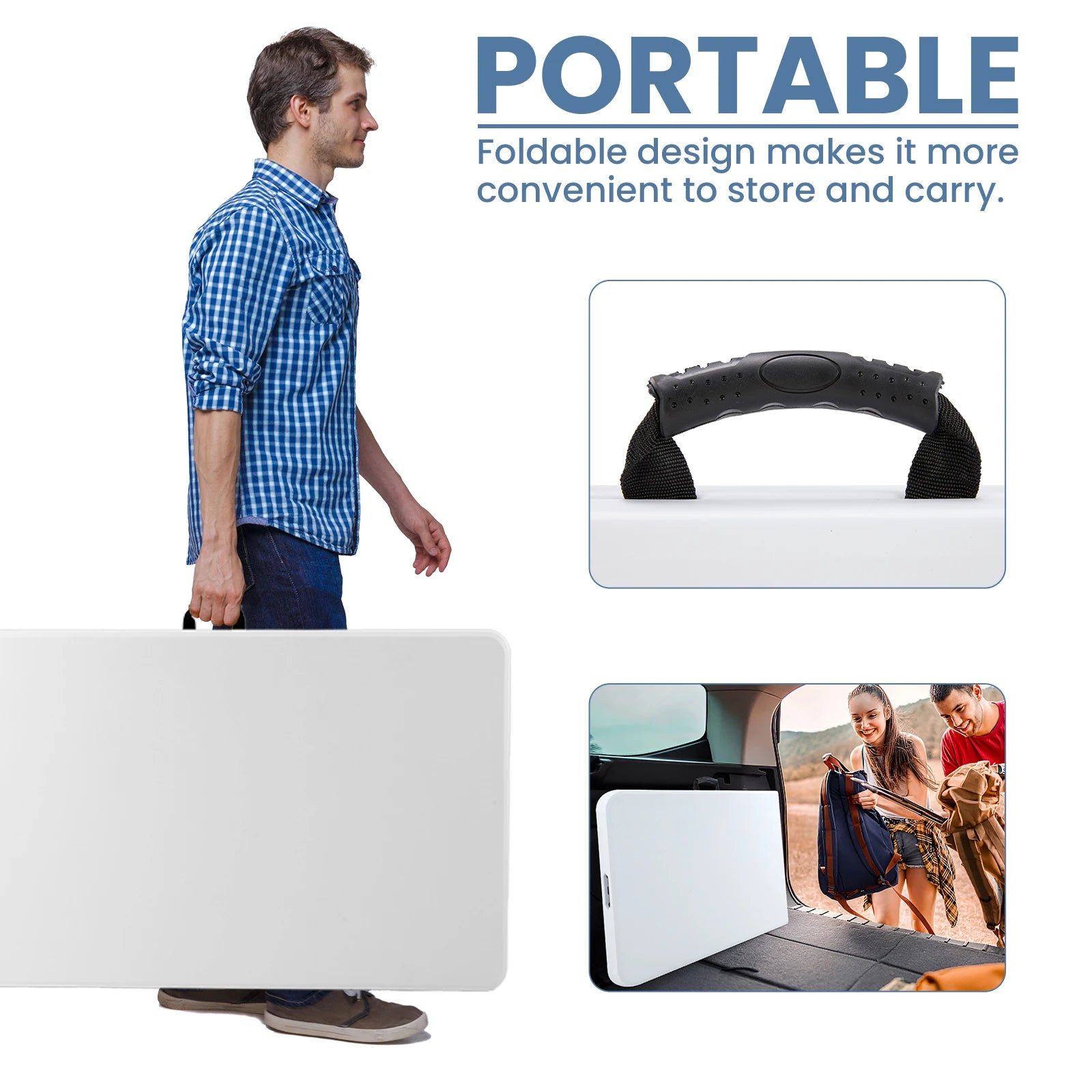 Portable Folding Outdoor Indoor Table.