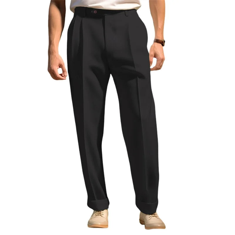 Men's fit dress pants by Your Outdoors n' More, tailored fit with classic style, shown in a neutral color on a model.