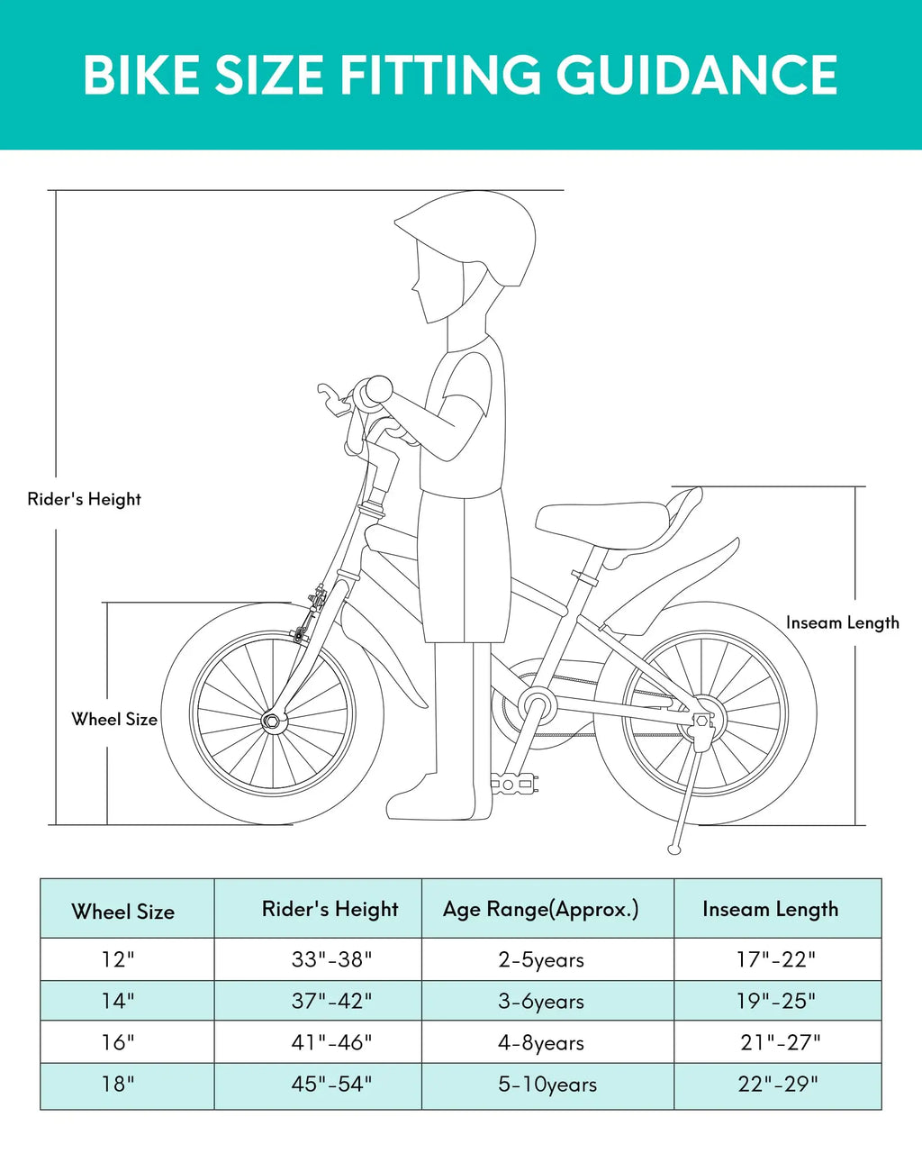 16 Inch Kids Bike with Training Wheels & Kickstand.