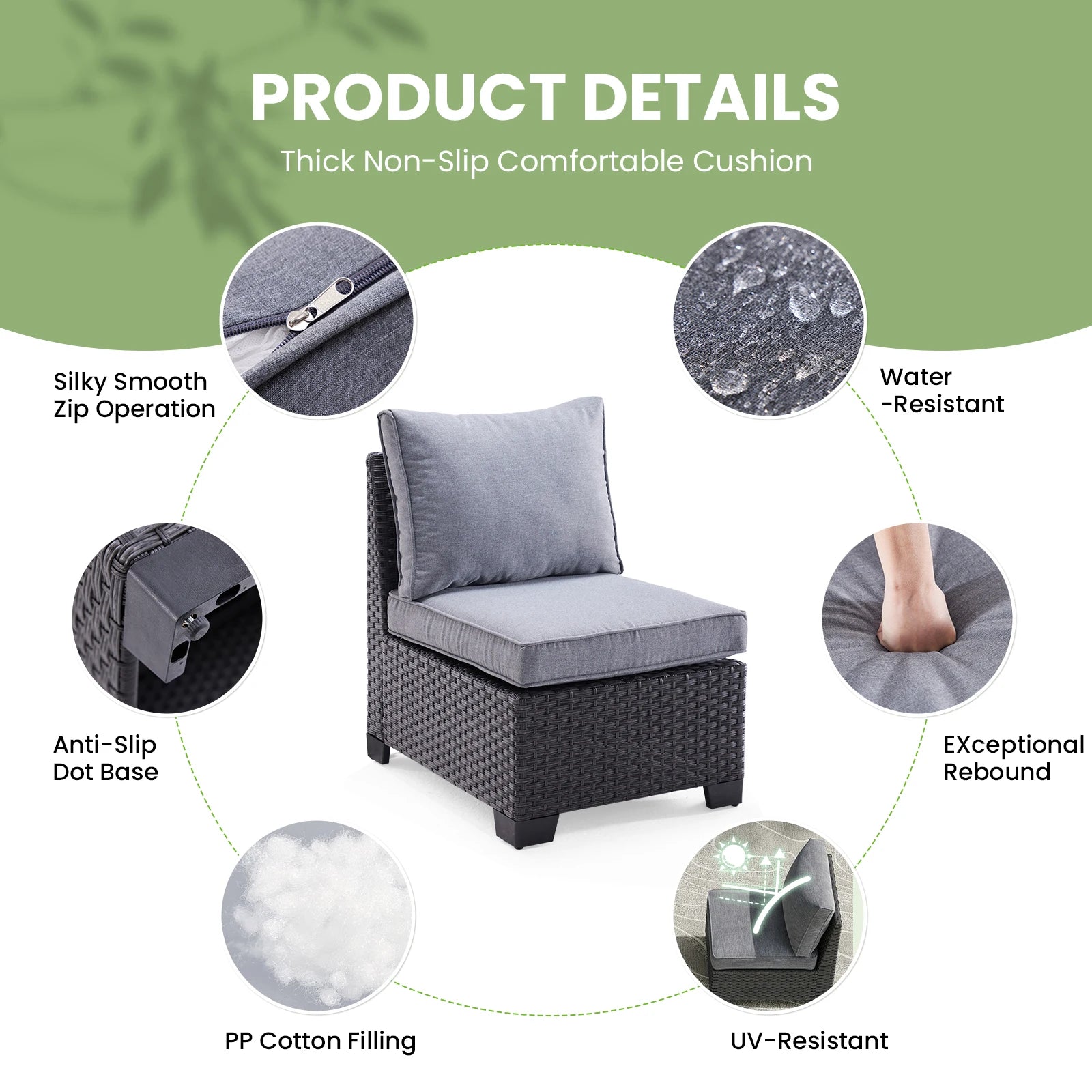 Patio Sectional Sofa Set.