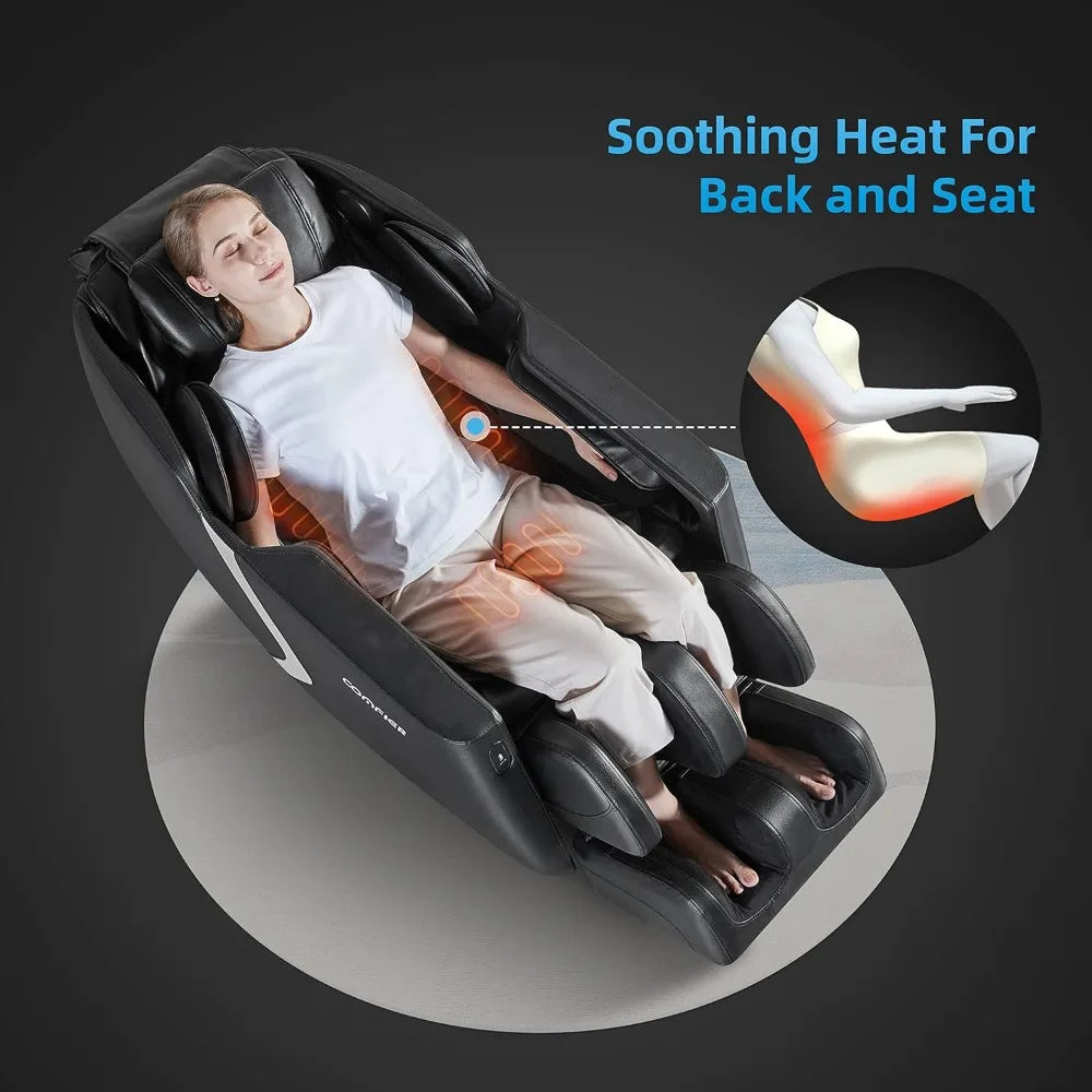 Modern massage chair from Your Outdoors n' More with padded upholstery and built-in massage rollers for relaxation.