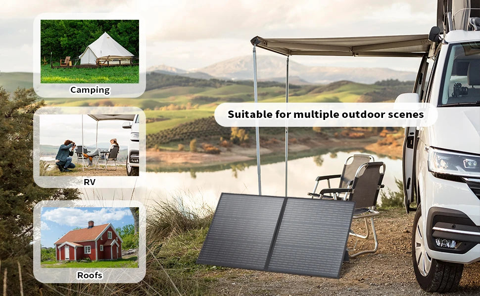 20V 110W Portable Solar Panel.