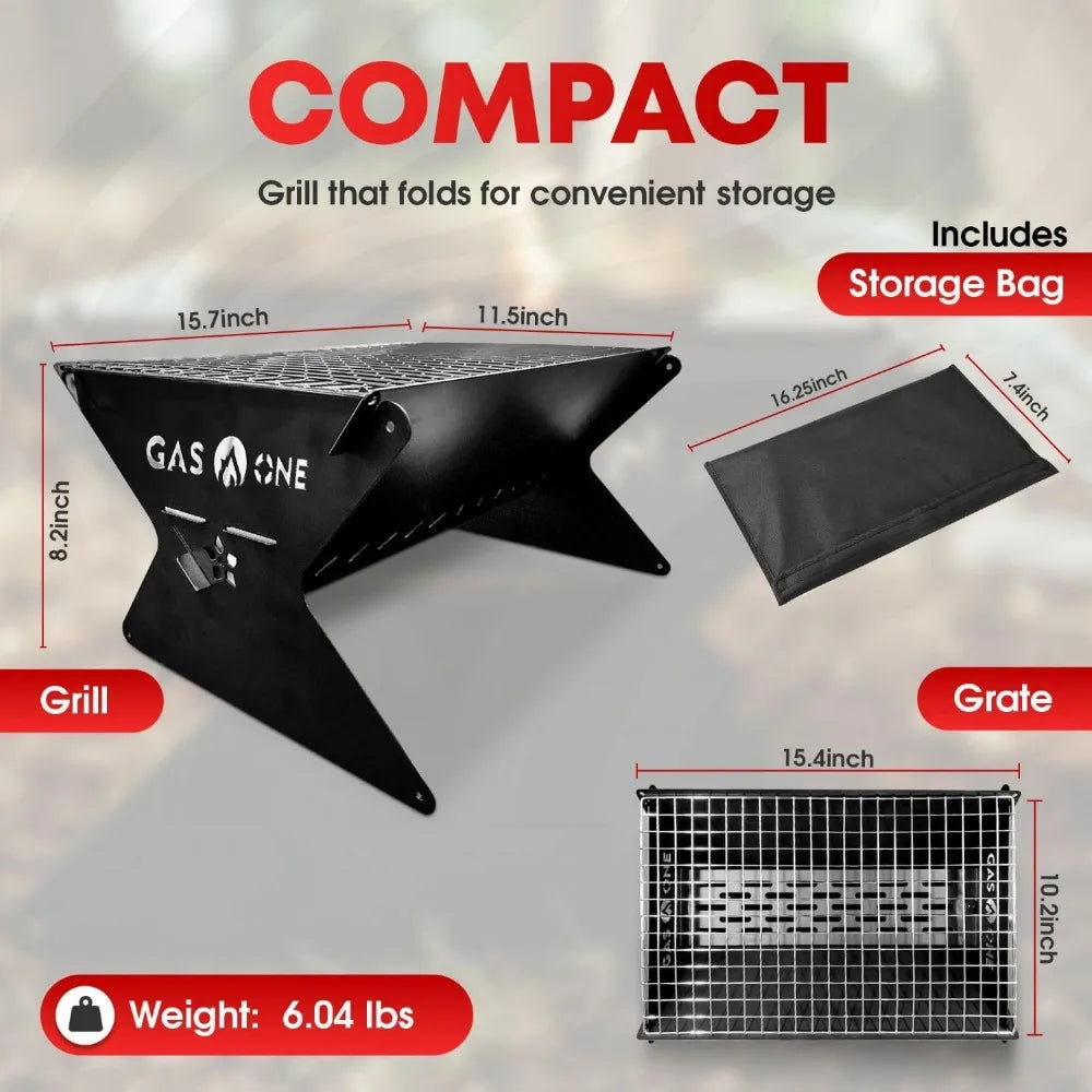 15 Inch Foldable Charcoal Grill.