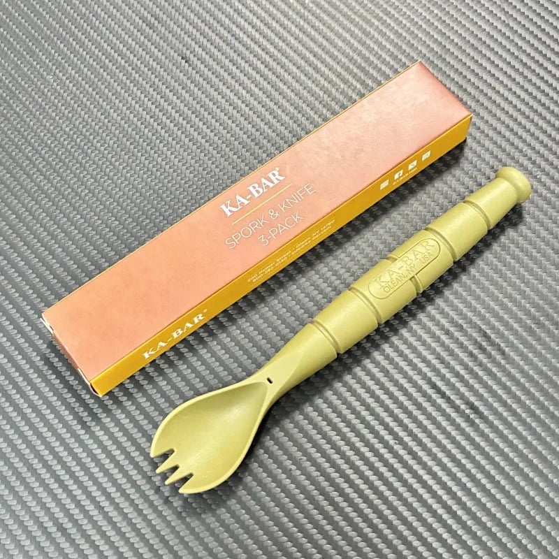 Mini cutlery set from Your Outdoors n' More, includes small fork, knife, and spoon for outdoor dining or travel use