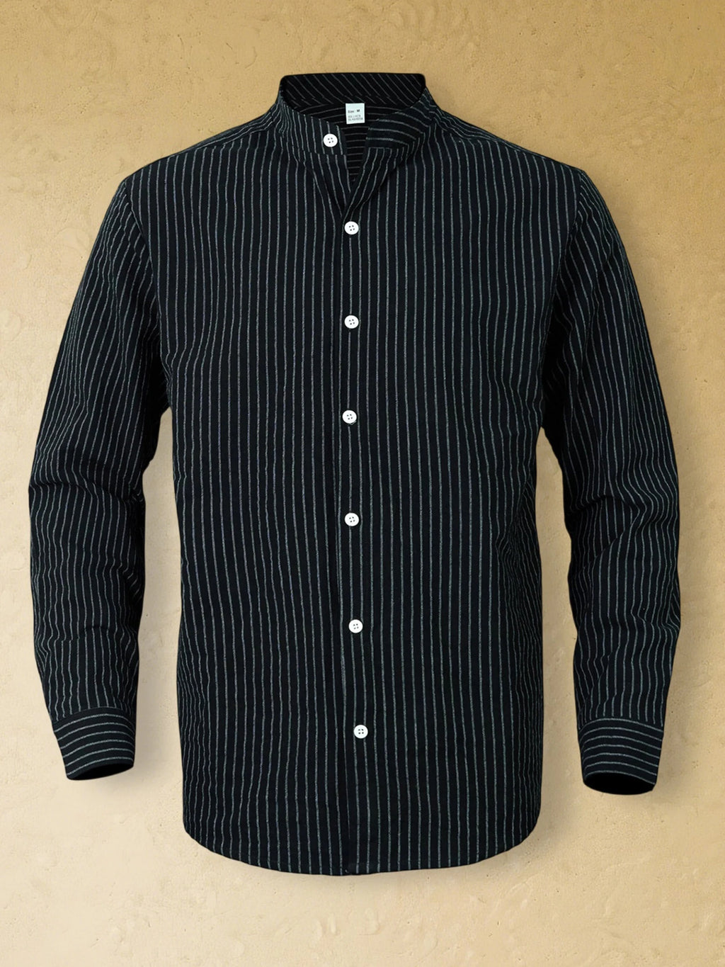Men's striped solid color button-down shirt with long sleeves by Your Outdoors n' More, featuring a classic fit and stylish design.