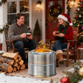 Portable Stainless Steel Wood Burning Outdoor Fireplace.