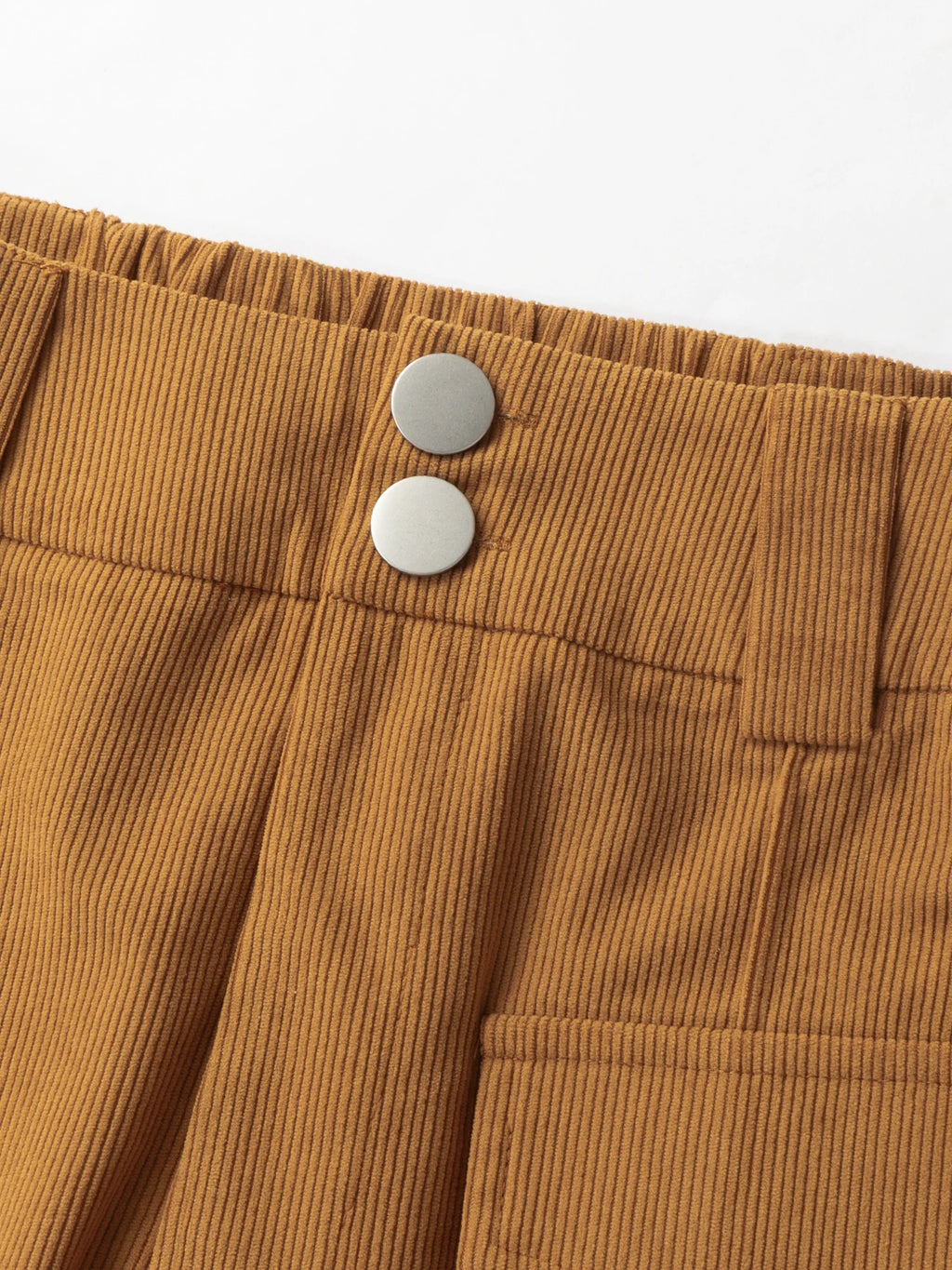 Women's High Waist Corduroy Wide Leg Pants.