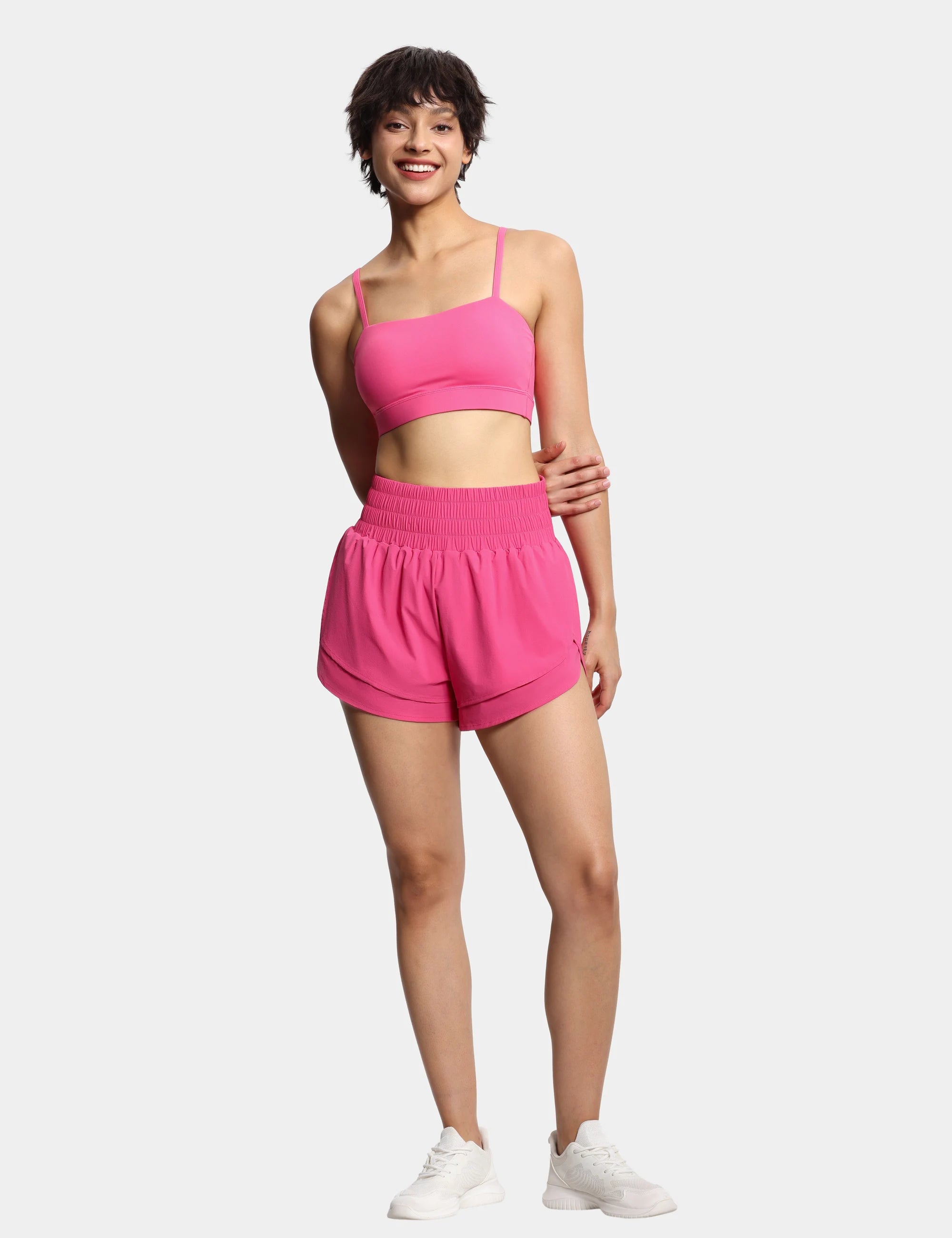 Women's High Waisted Workout Shorts.