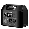 Portable 300W solar generator with 256Wh LiFePO4 battery, AC, DC, USB, and USB-C ports for camping and outdoor power needs.