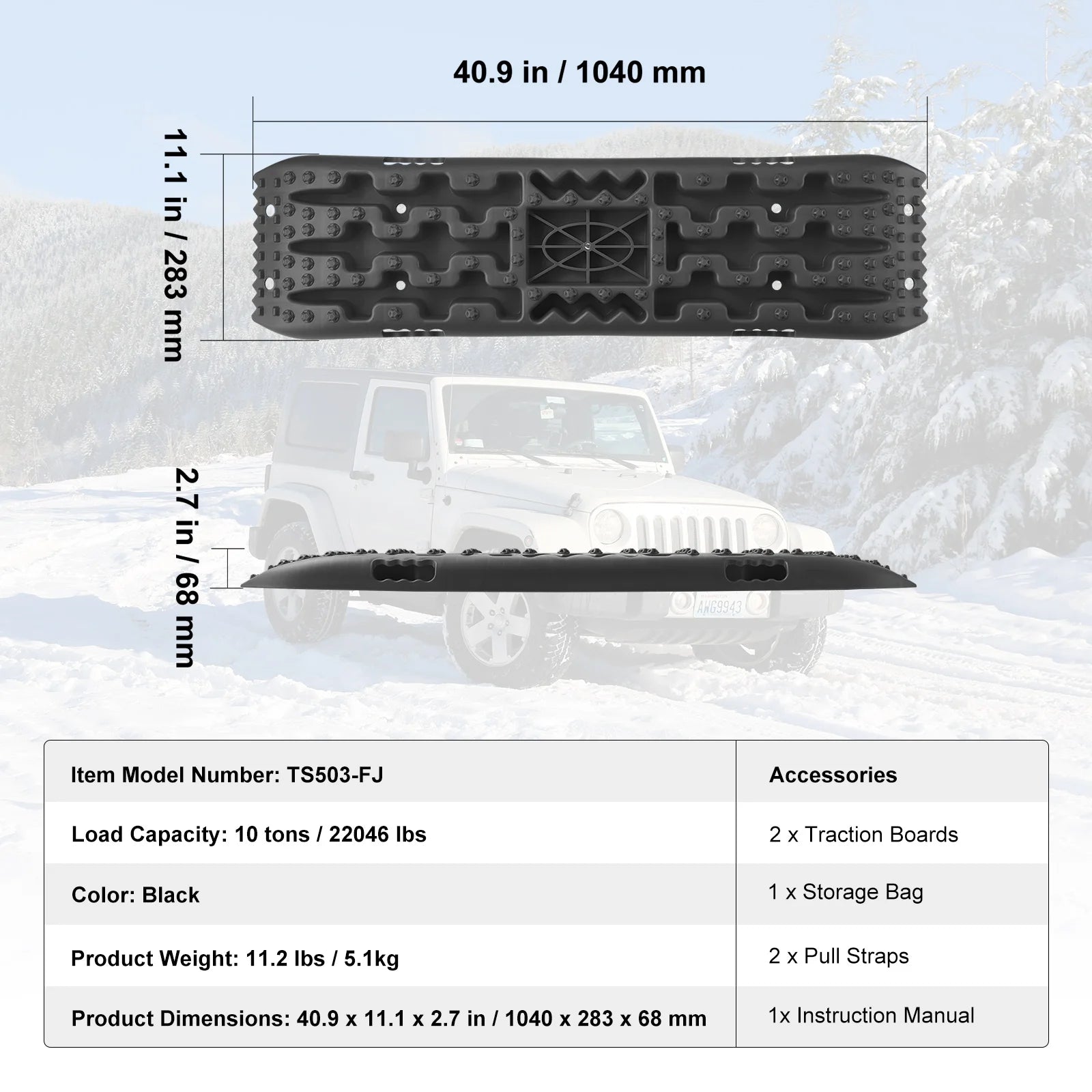 10 TON Traction Boards.