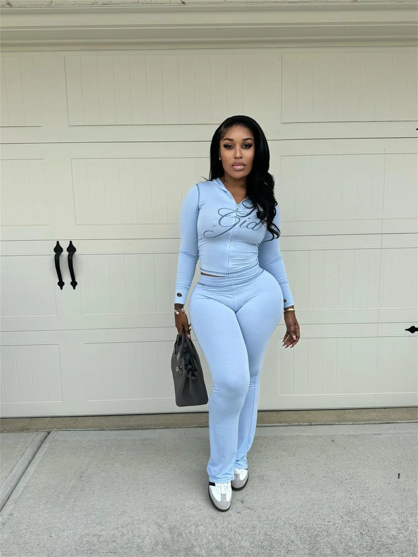 Women's 2 Piece Set Causal Street Outfits.