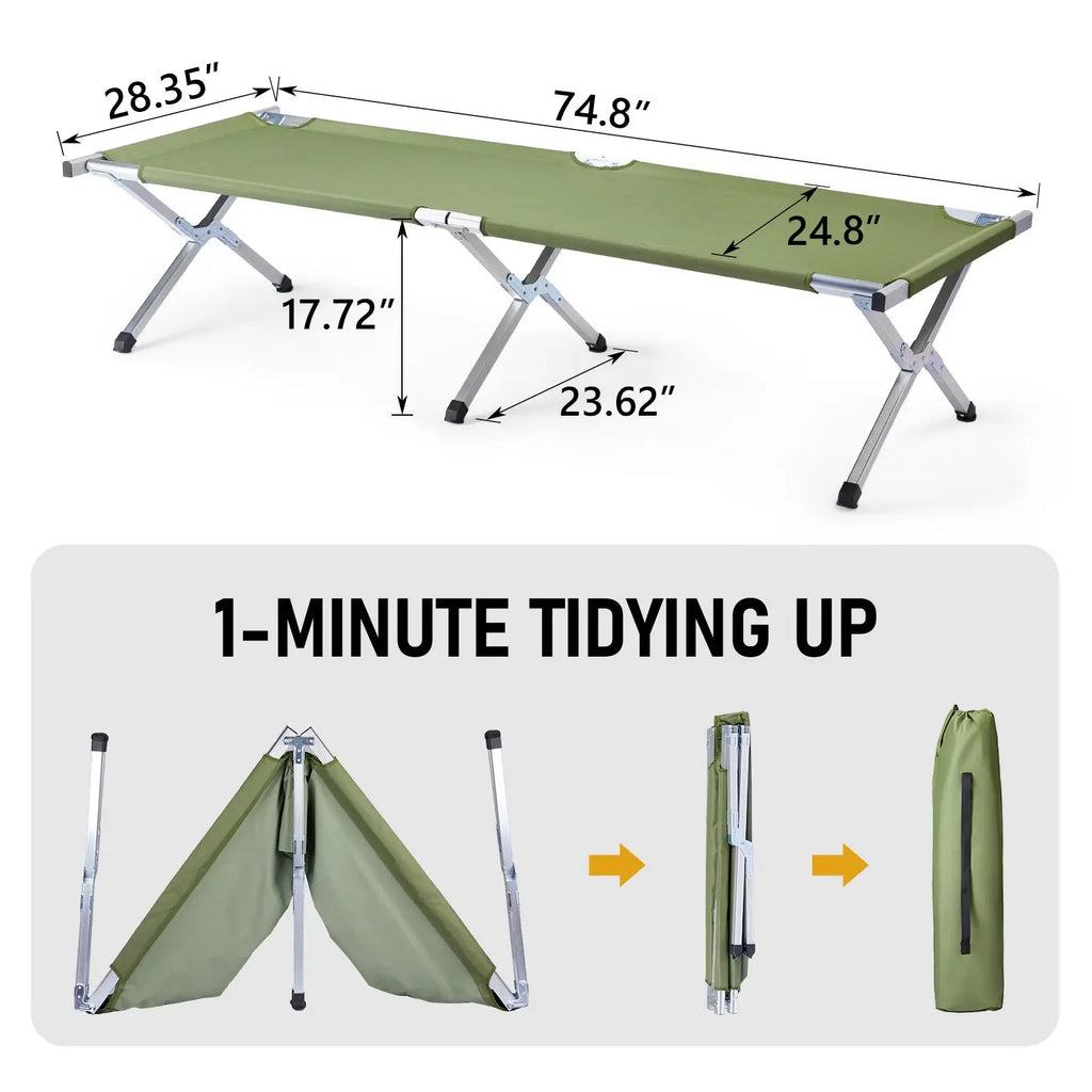 Portable Folding Camping Cot.