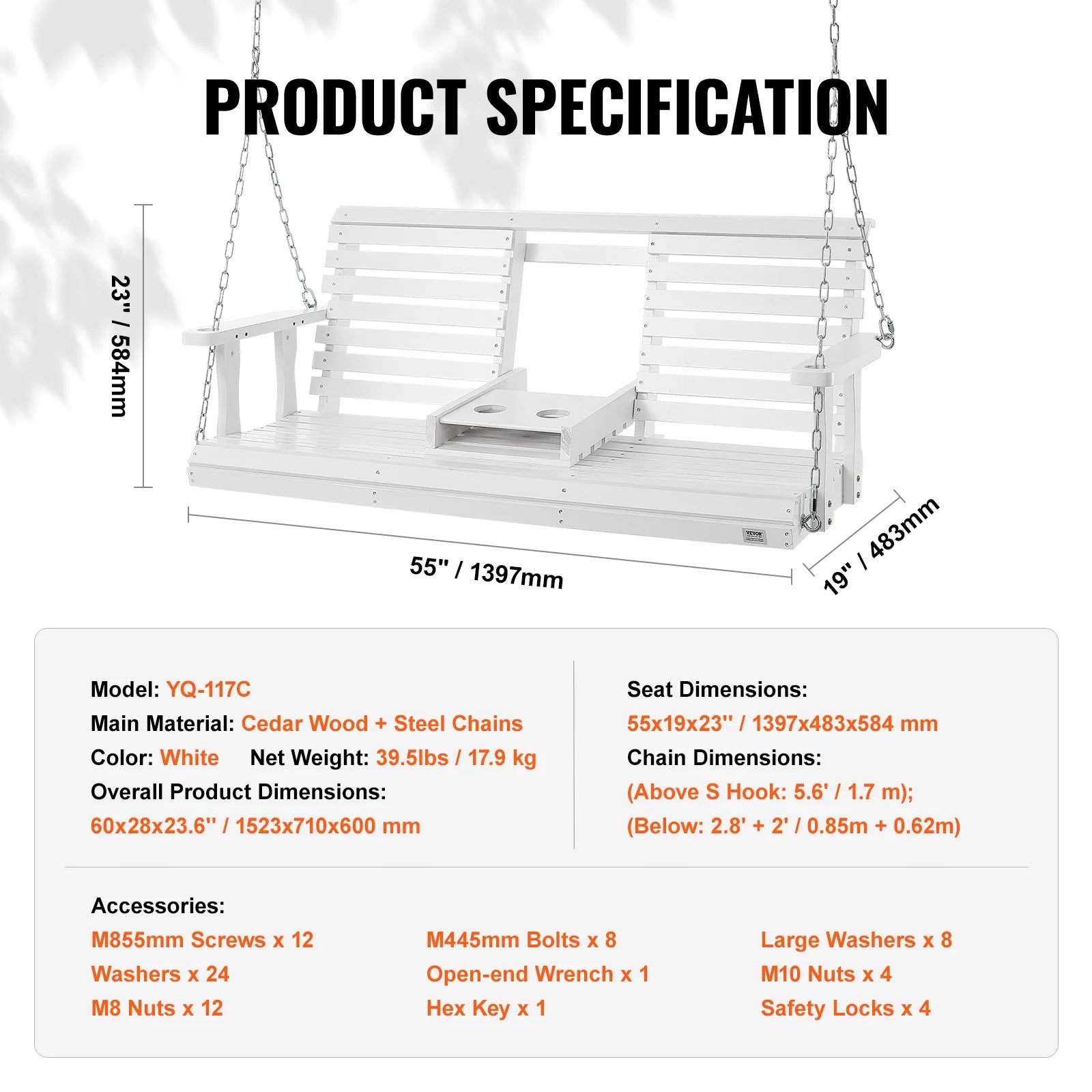 5 ft wooden porch swing by Your Outdoors n' More featuring a sturdy frame and comfortable seating for outdoor relaxation.