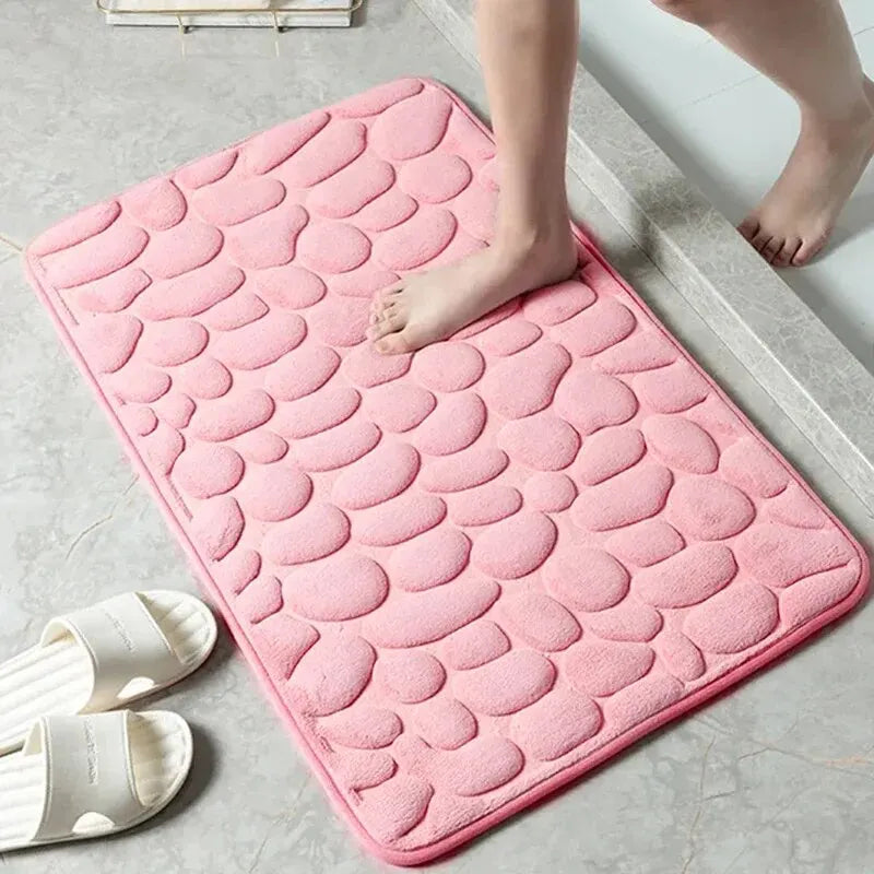 Embossed fiber carpet.