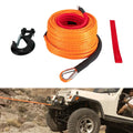 Synthetic 3/8-inch by 100-foot winch rope from Your Outdoors n' More, showing durable, high-strength material with reinforced ends.
