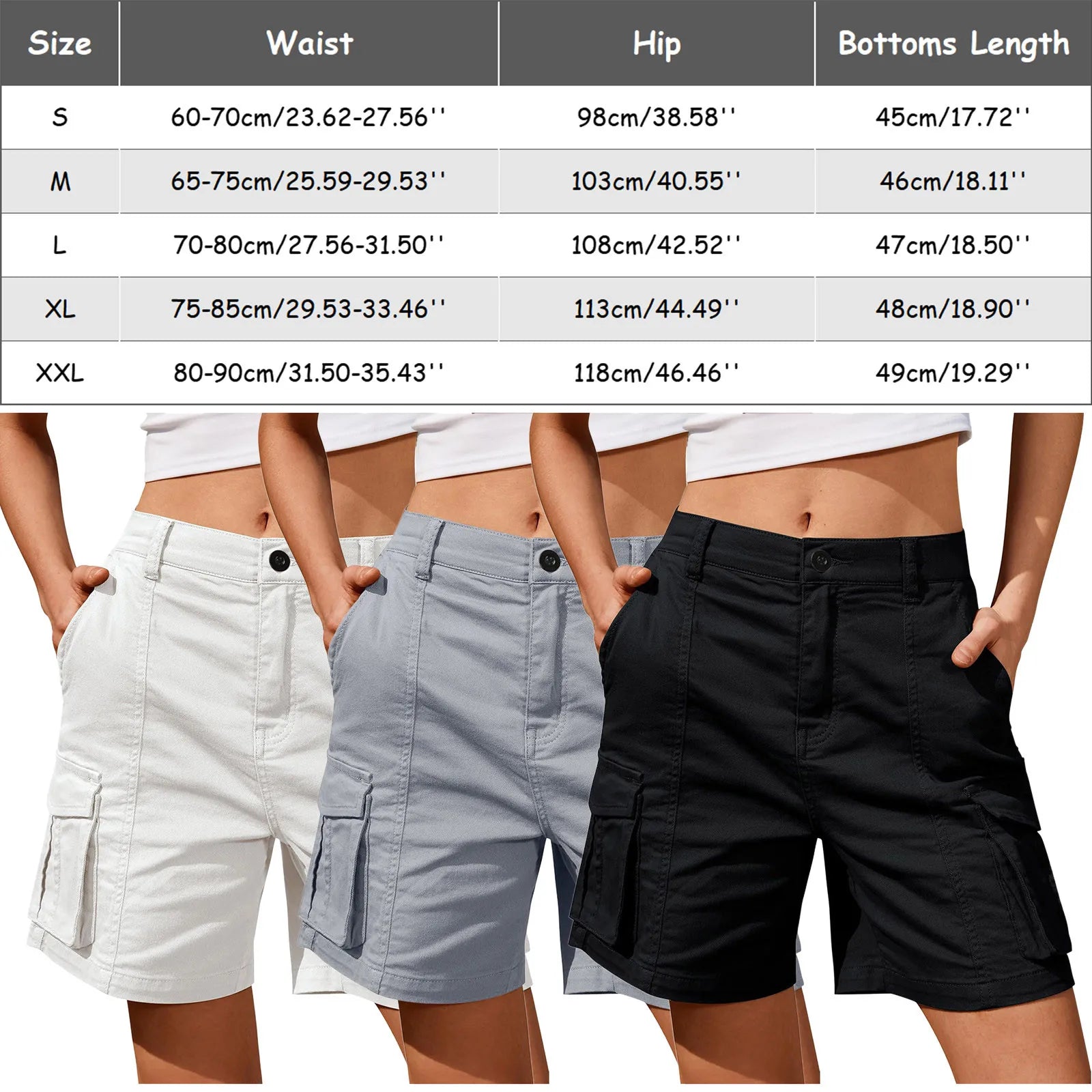 Women Cargo Shorts.