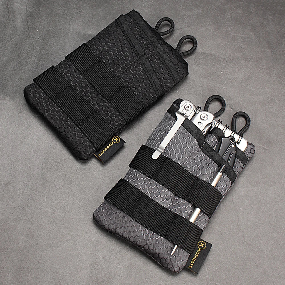 Foldable small EDC tool storage pouch by Your Outdoors n' More, compact and lightweight for organizing small tools and accessories.