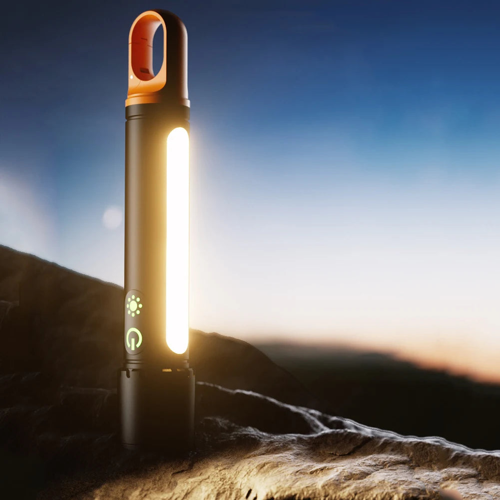 Powerful 10W LED Camping Flashlight with Side Lights.