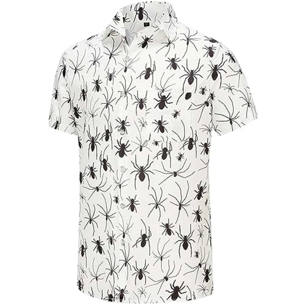 Men's Hawaiian shirt from Your Outdoors n' More featuring vibrant tropical print and short sleeves for casual summer wear.