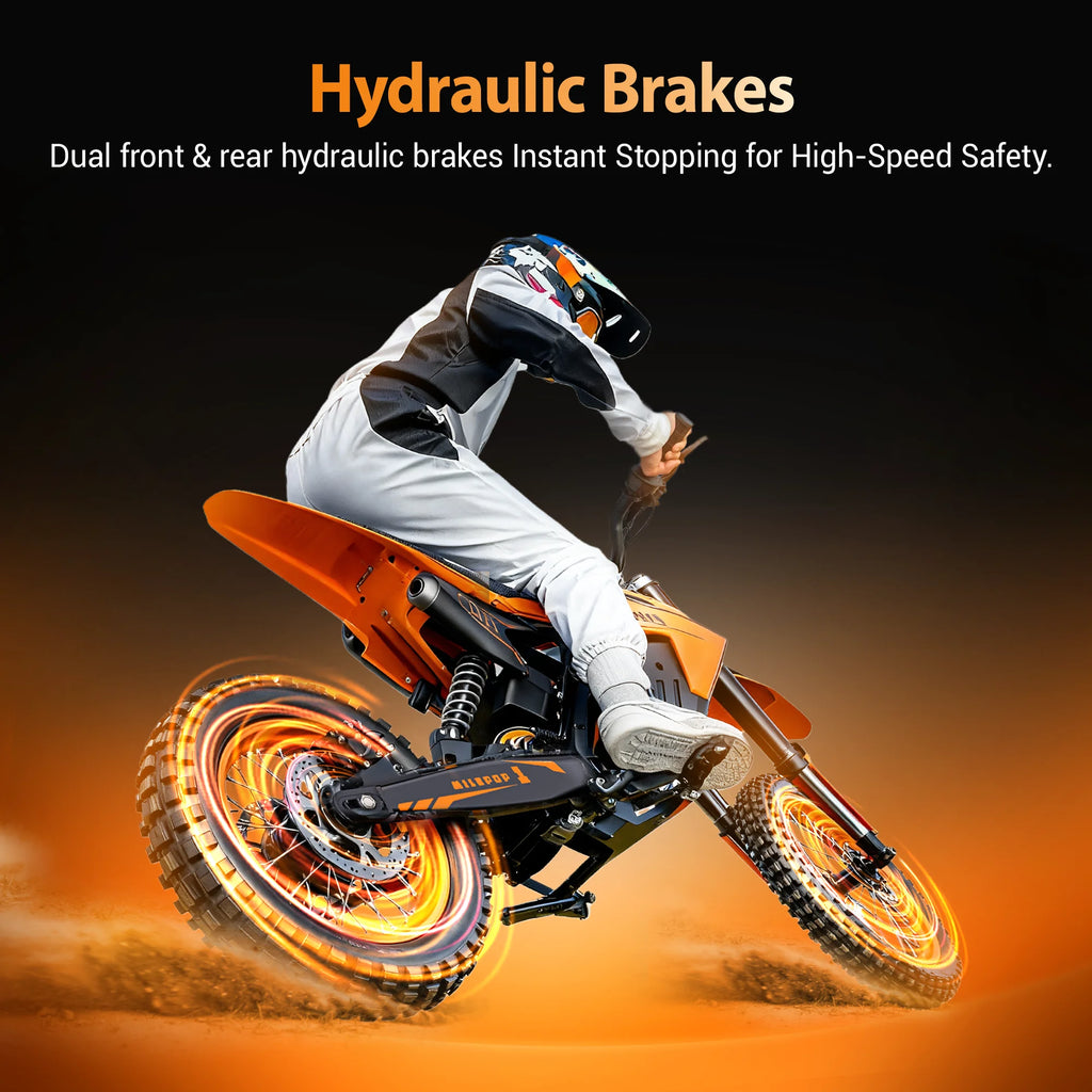 2000W 48V E-Bike with Dual Suspension.