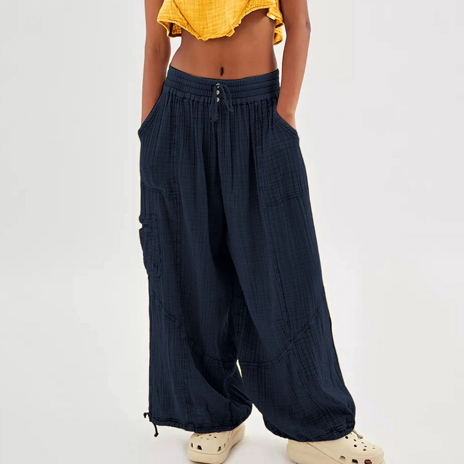 Women’s wide-leg beach pants by Your Outdoors n' More, featuring lightweight fabric and relaxed fit for seaside comfort