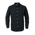 Men's striped solid color button-down shirt with long sleeves by Your Outdoors n' More, shown in a casual fit with a collar and front buttons.