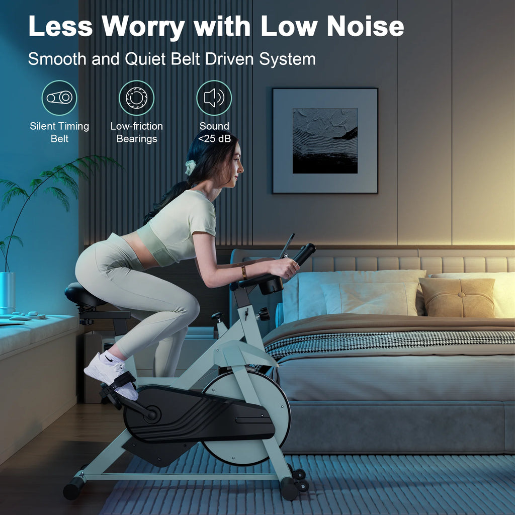 Your Outdoors n' More 32-level magnetic resistance stationary bike for home exercise with adjustable settings and sturdy design.