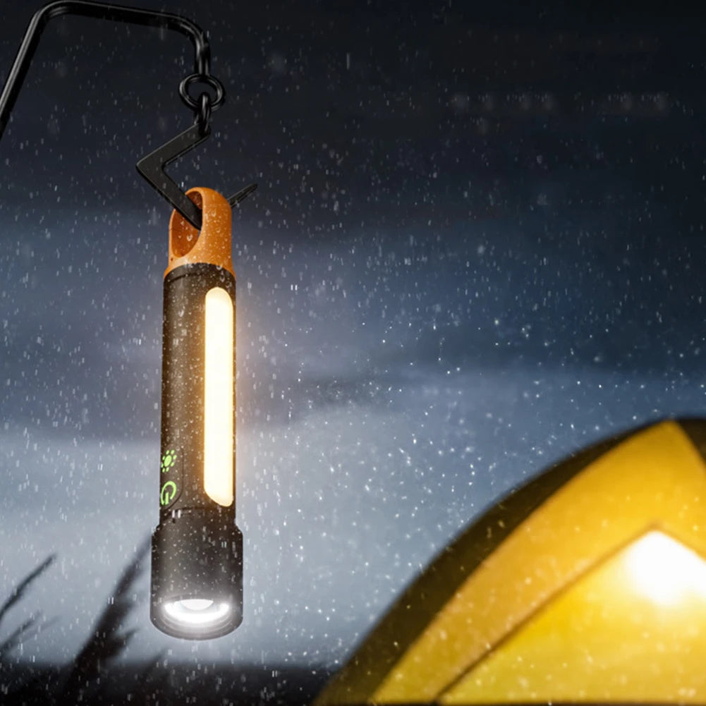 Powerful 10W LED Camping Flashlight with Side Lights.