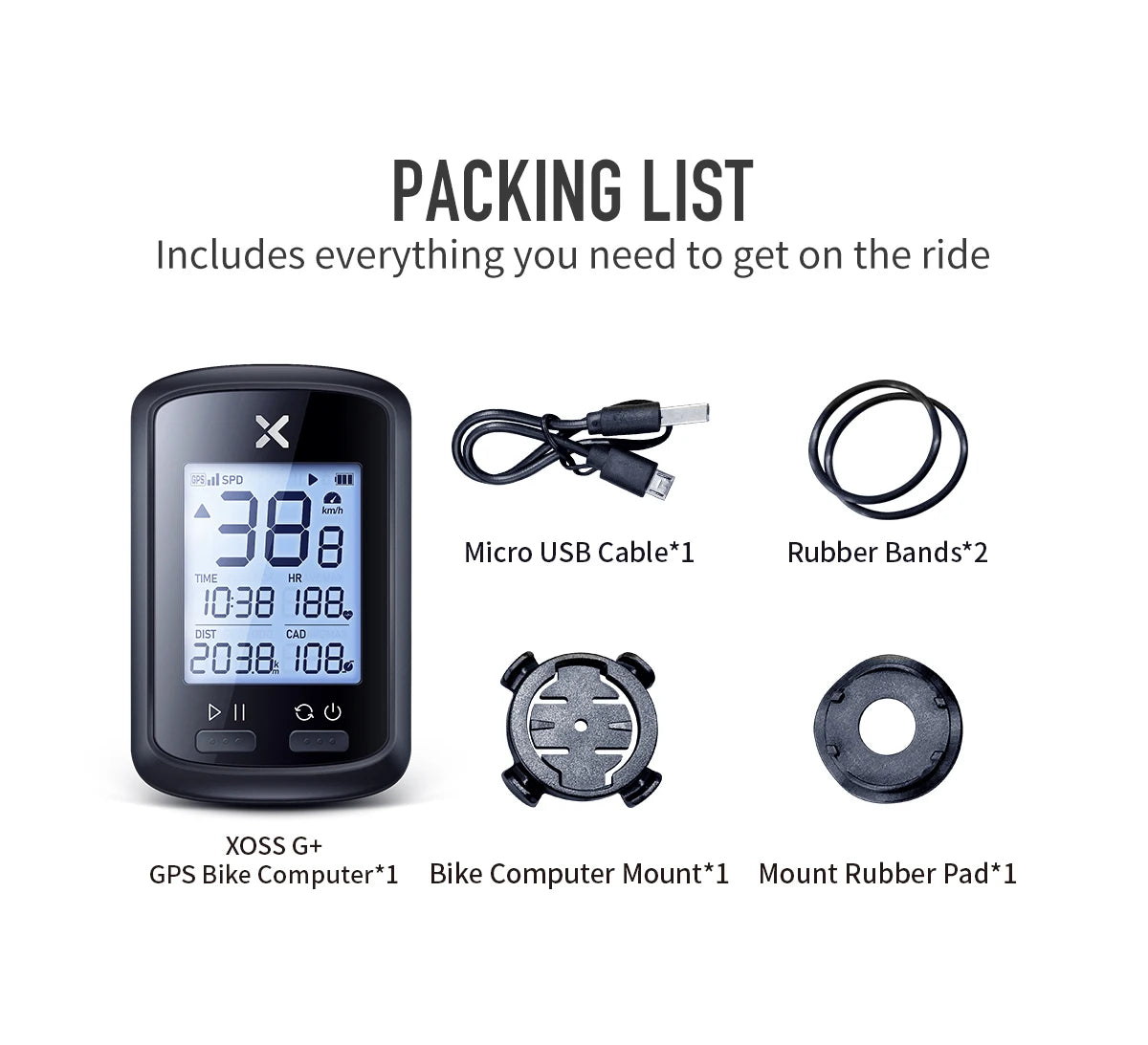 Wireless GPS bicycle computer from Your Outdoors n' More showing digital speed and cycling data on a bike handlebar display.