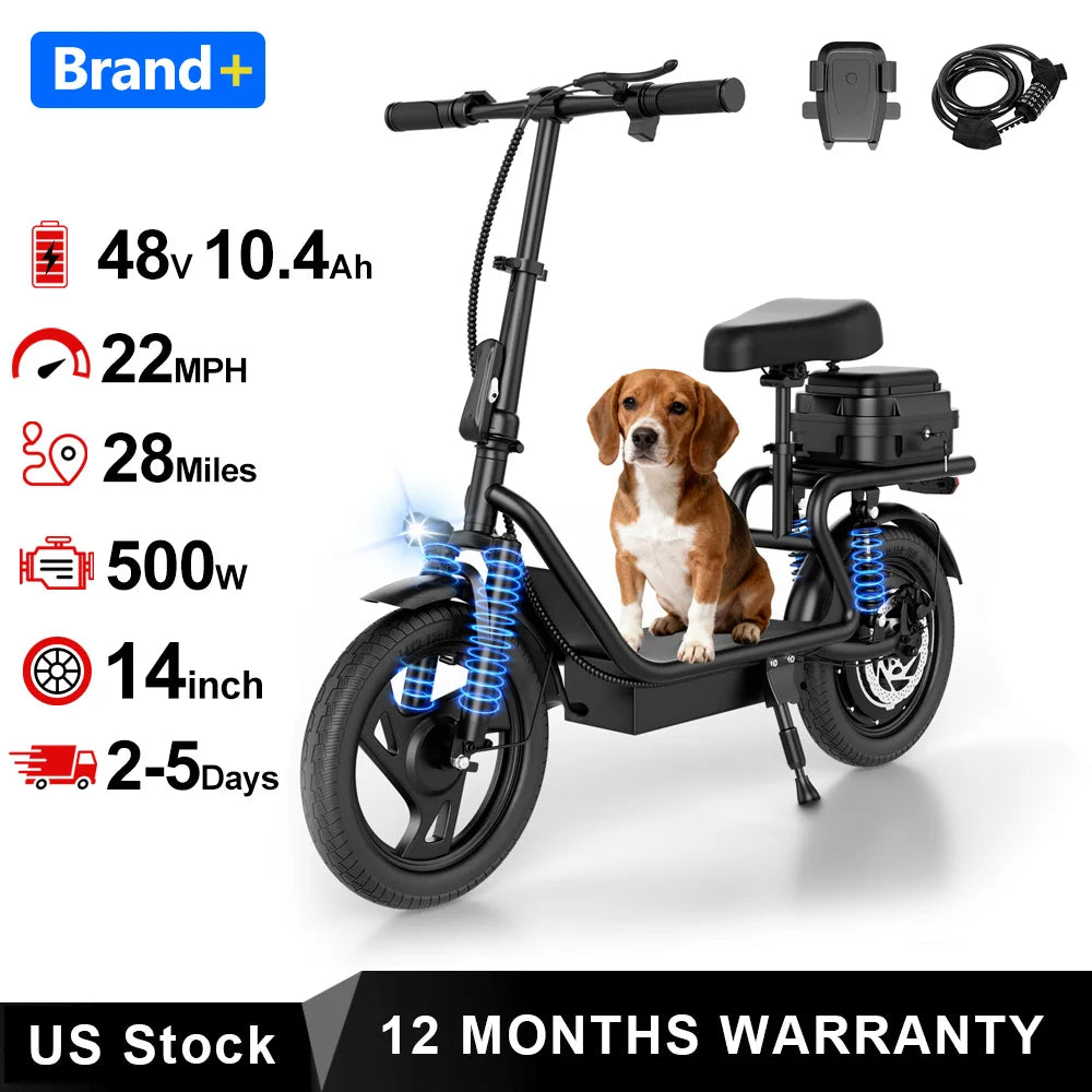 500W 14 inch Electric Bicycle with Box.