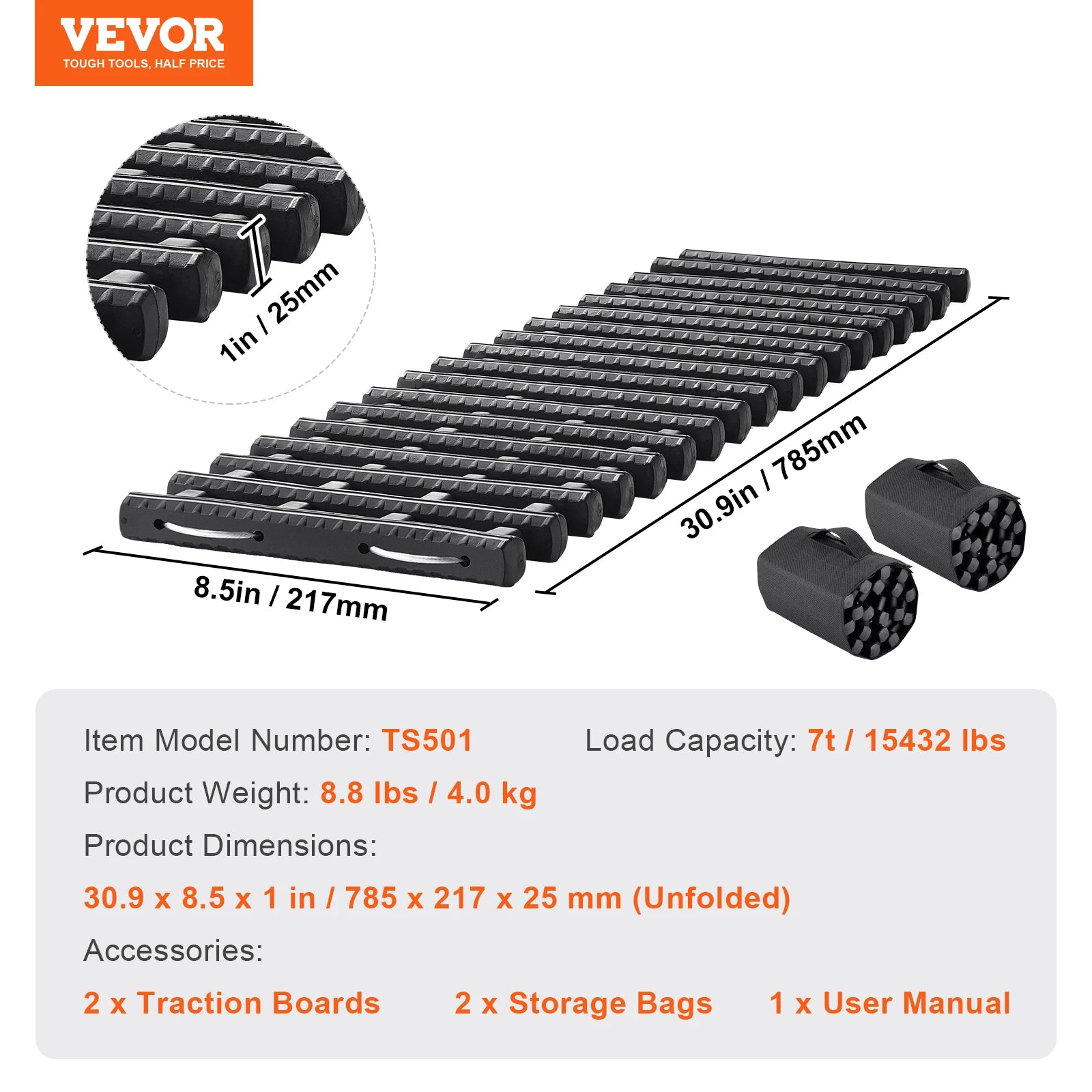 10 TON Traction Boards.