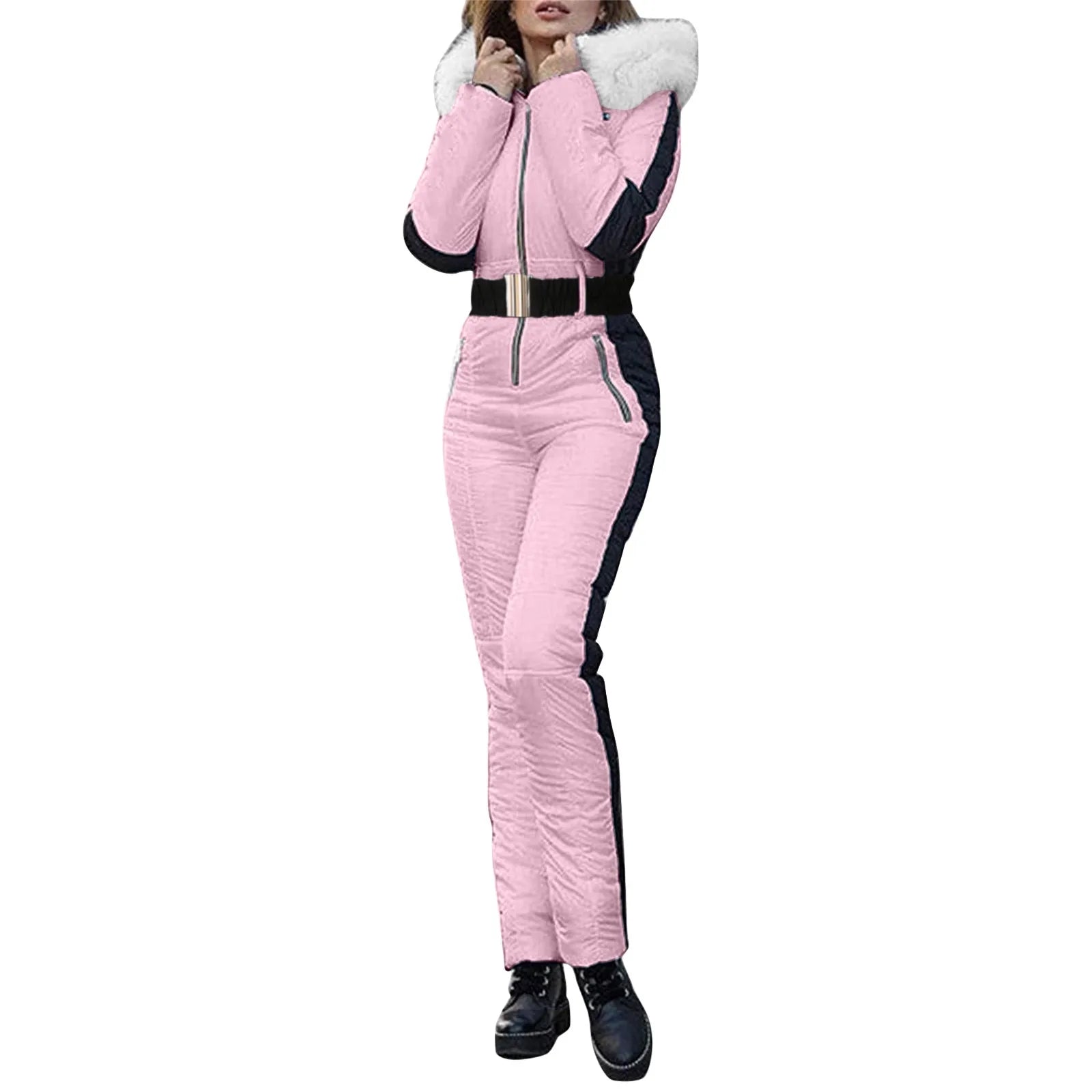 Women's Winter Outdoor Sports Jacket Jumpsuit.