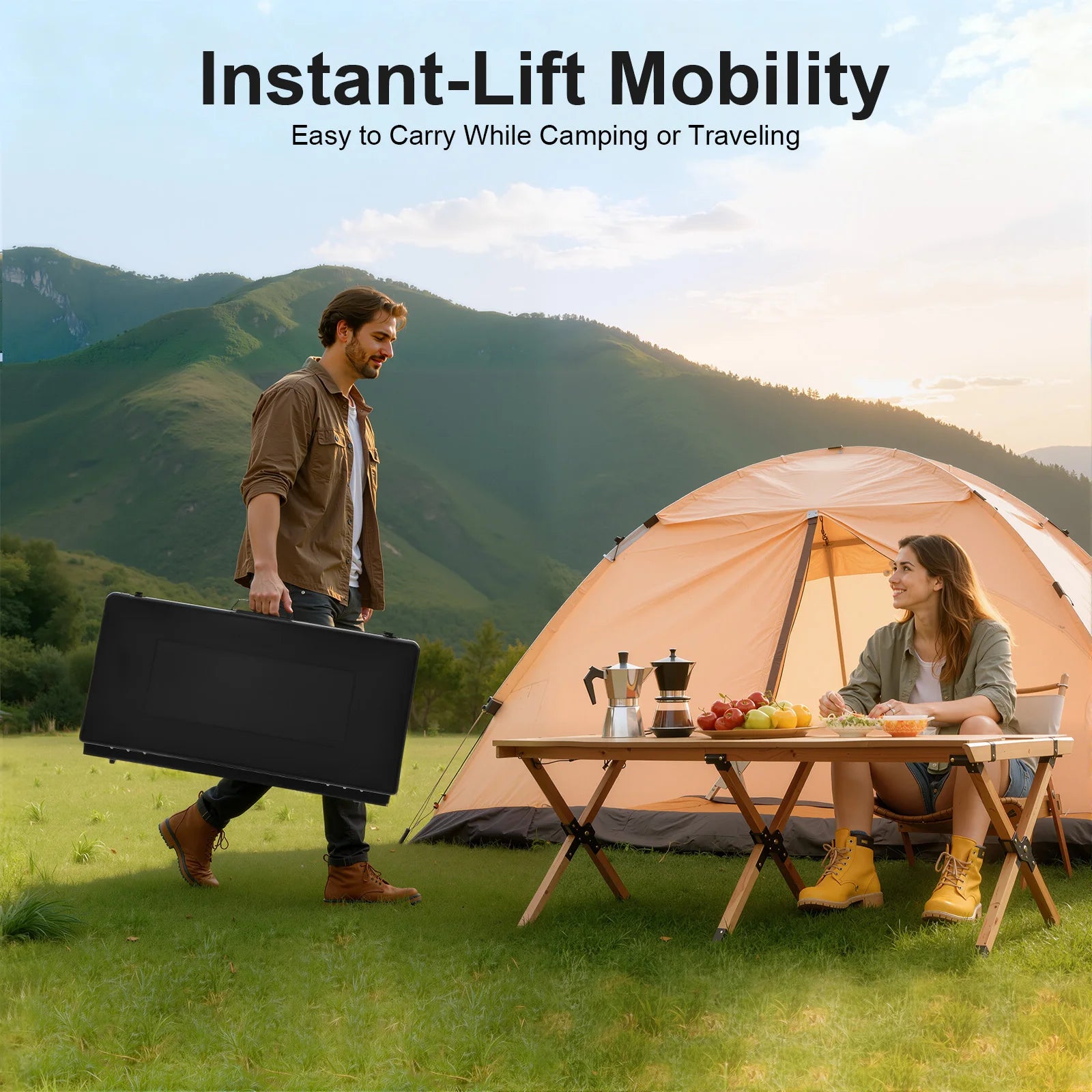 Portable Camping 3-Burner Gas Stove.