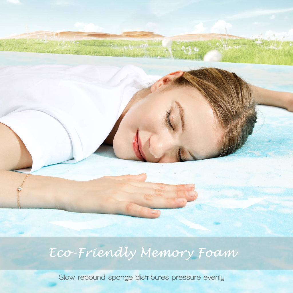 4 Inch Gel Memory Foam Mattress Topper.