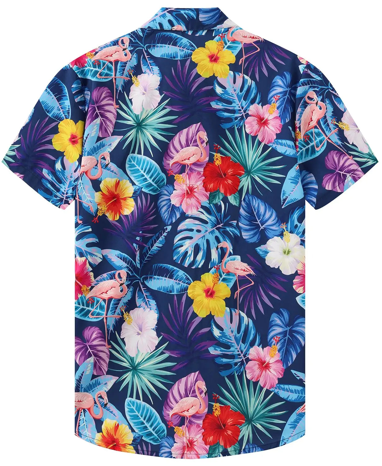 Men's Hawaiian shirt by Your Outdoors n' More featuring tropical floral print and short sleeves, casual summer fashion.