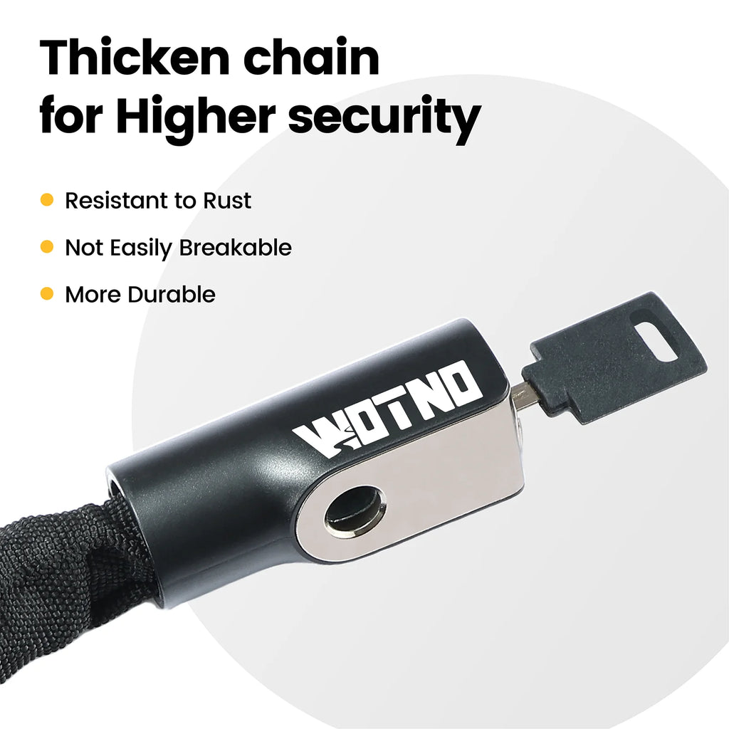 3.3 FT Anti-Theft Bicycle Lock with 2 Keys.