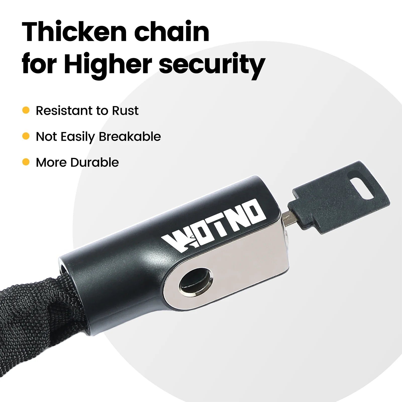 3.3 FT Anti-Theft Bicycle Lock with 2 Keys.