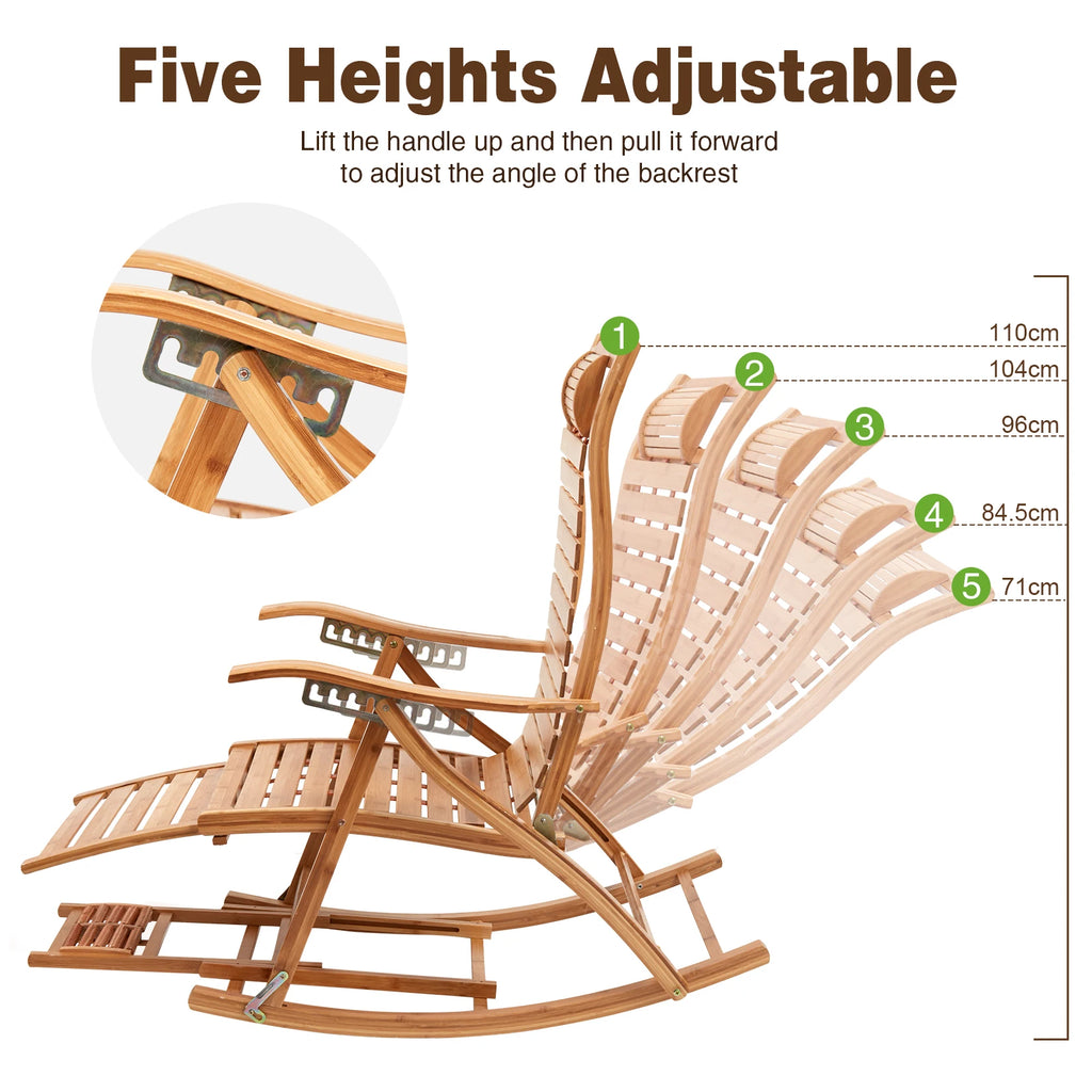 Heavy Duty Folding Rocking Chair.