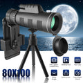 Monocular Telescope 80x100 High Power HD Monocular.